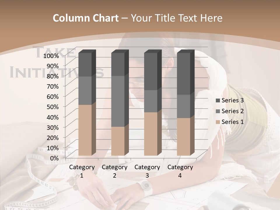 White Hand Grandmother PowerPoint Template