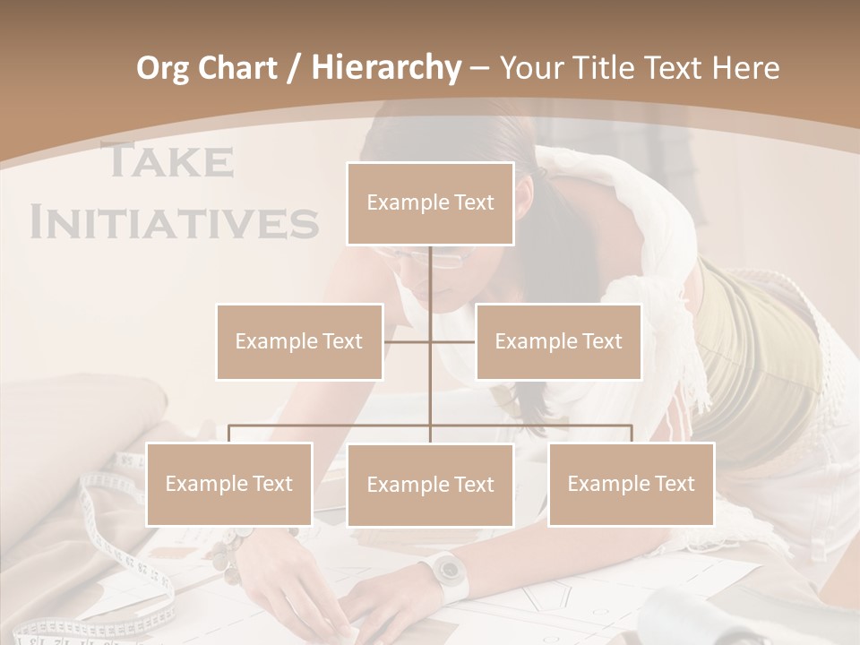 White Hand Grandmother PowerPoint Template