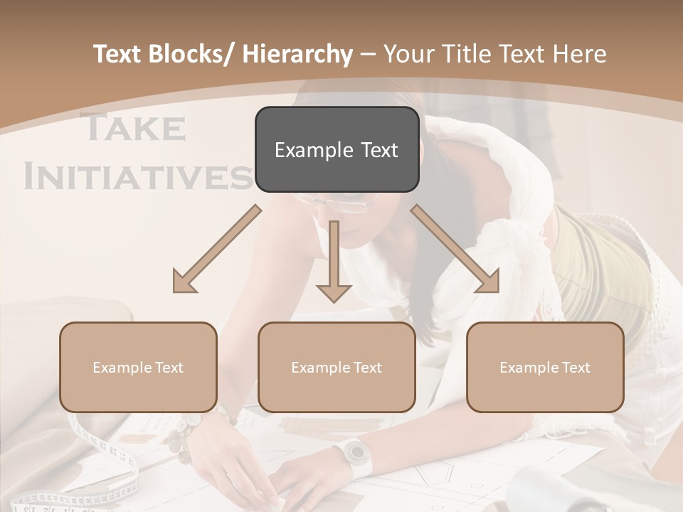 White Hand Grandmother PowerPoint Template