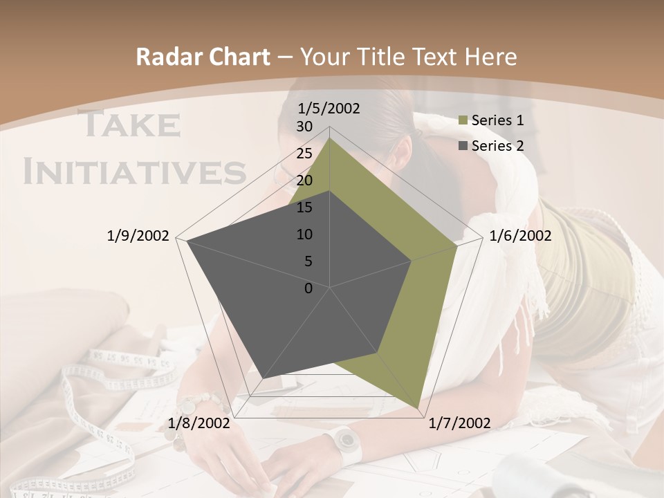White Hand Grandmother PowerPoint Template