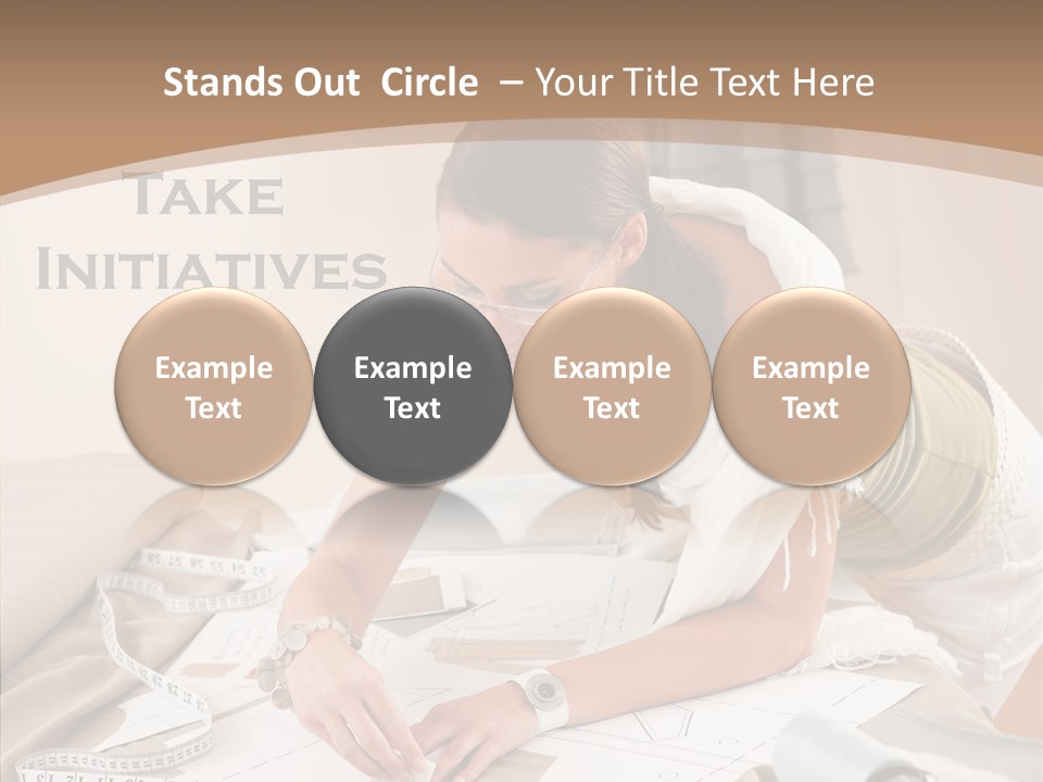 White Hand Grandmother PowerPoint Template