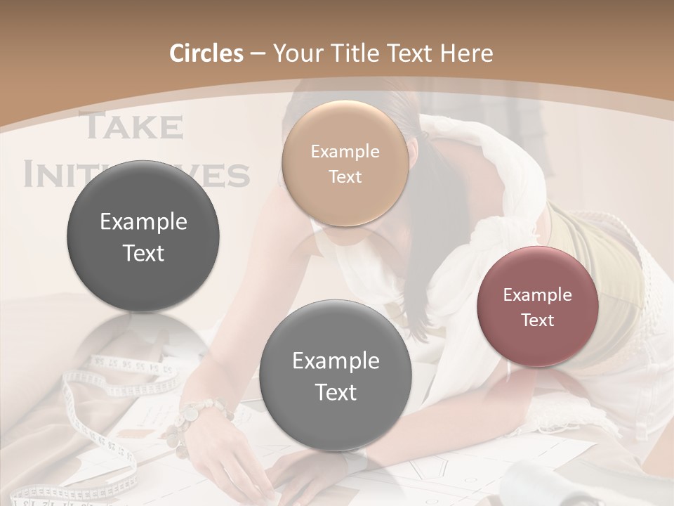 White Hand Grandmother PowerPoint Template