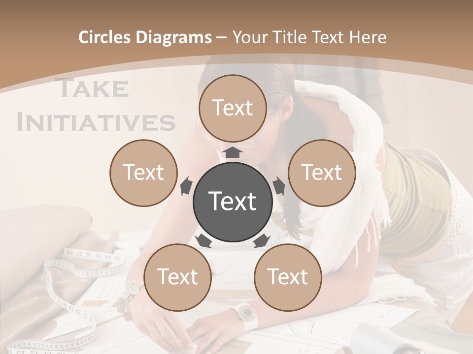 White Hand Grandmother PowerPoint Template