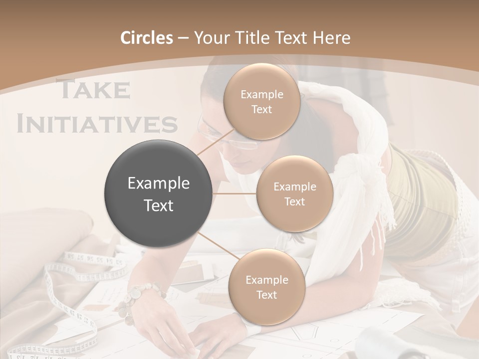 White Hand Grandmother PowerPoint Template