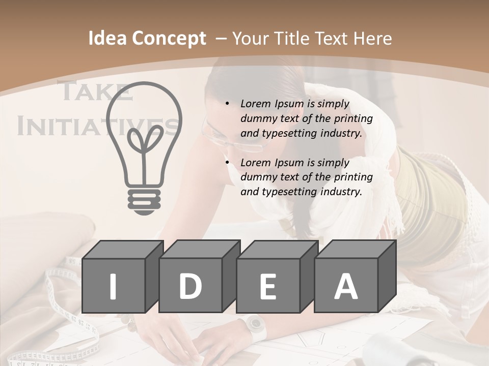 White Hand Grandmother PowerPoint Template