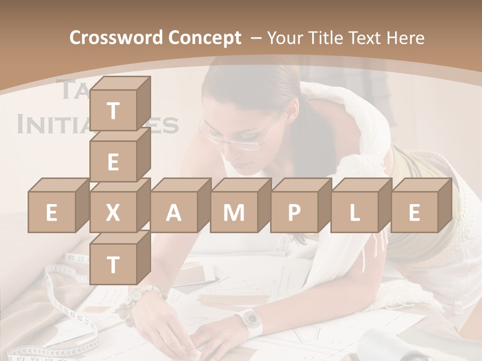 White Hand Grandmother PowerPoint Template