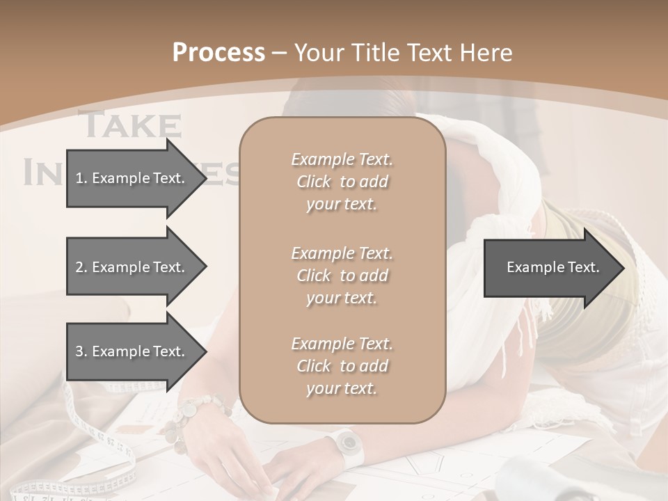 White Hand Grandmother PowerPoint Template