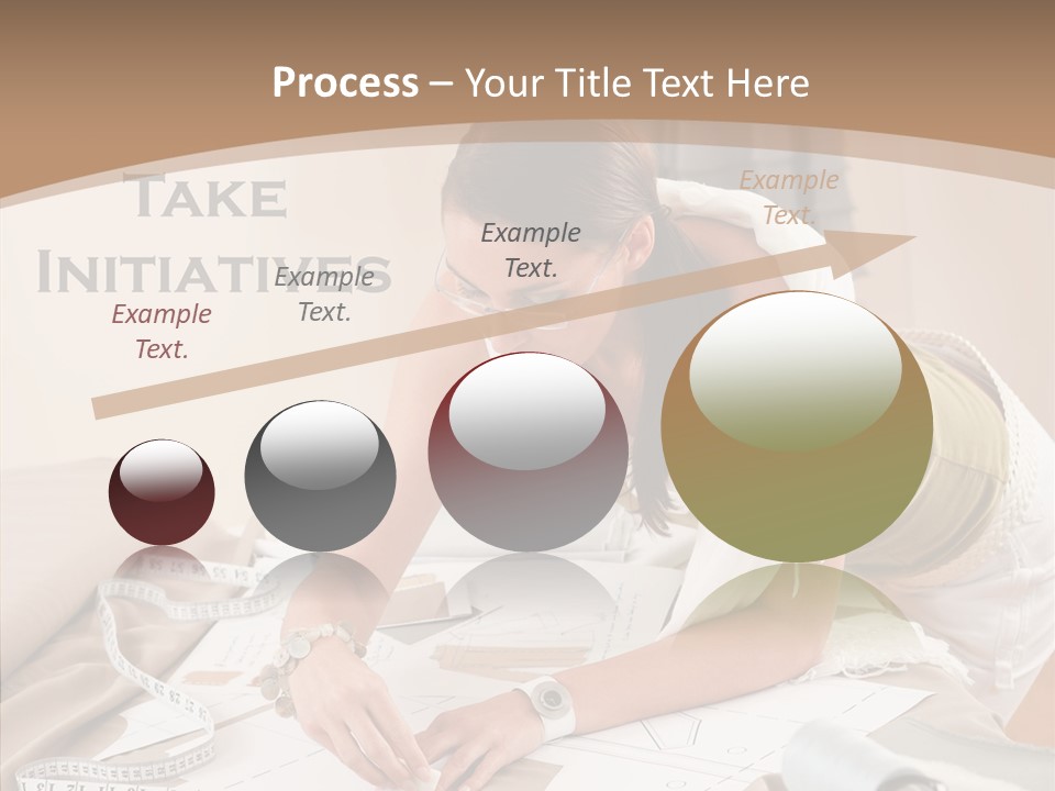 White Hand Grandmother PowerPoint Template