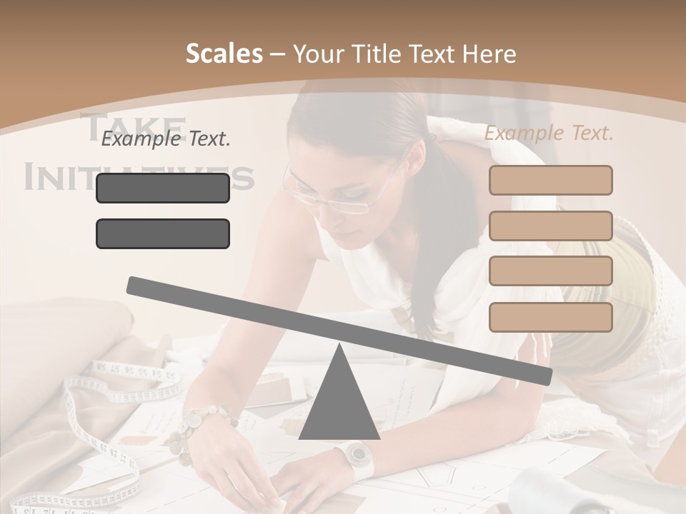 White Hand Grandmother PowerPoint Template