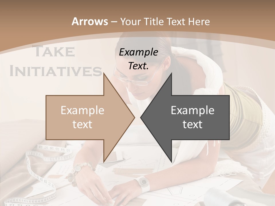 White Hand Grandmother PowerPoint Template