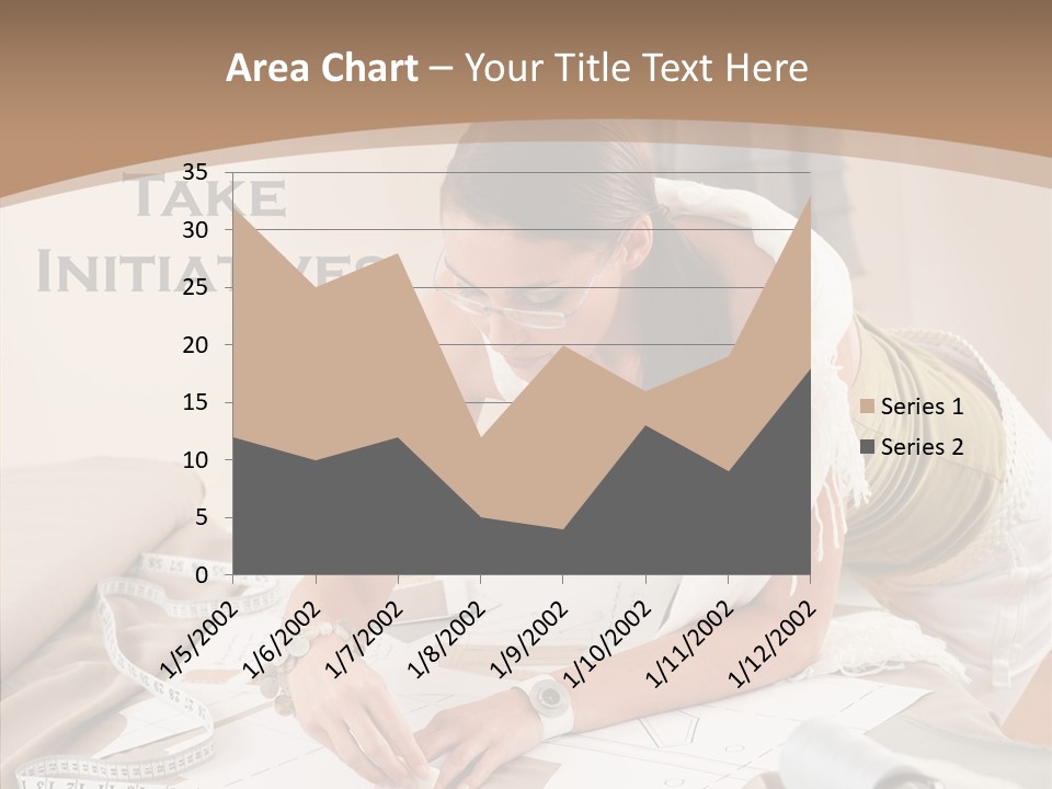 White Hand Grandmother PowerPoint Template