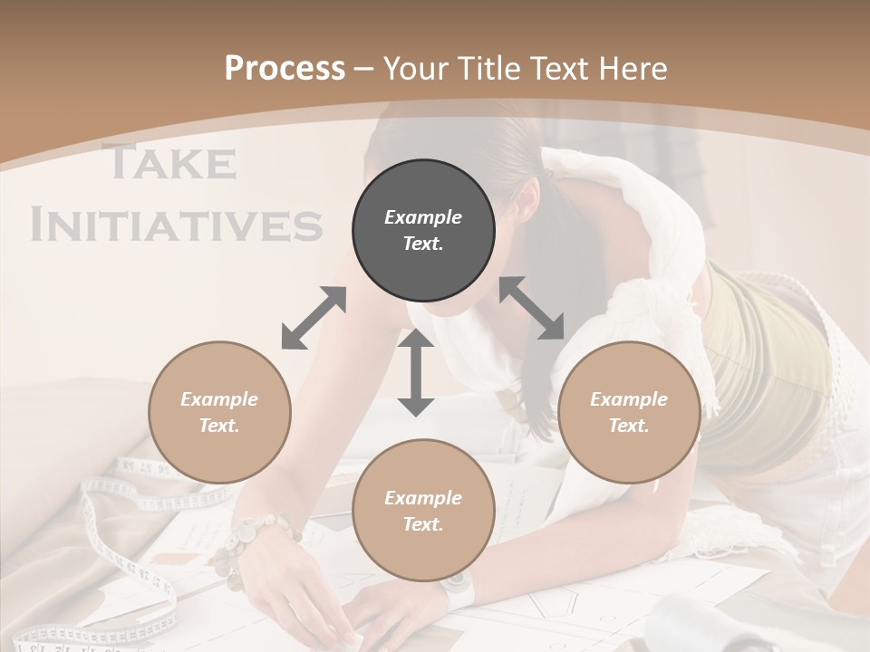 White Hand Grandmother PowerPoint Template