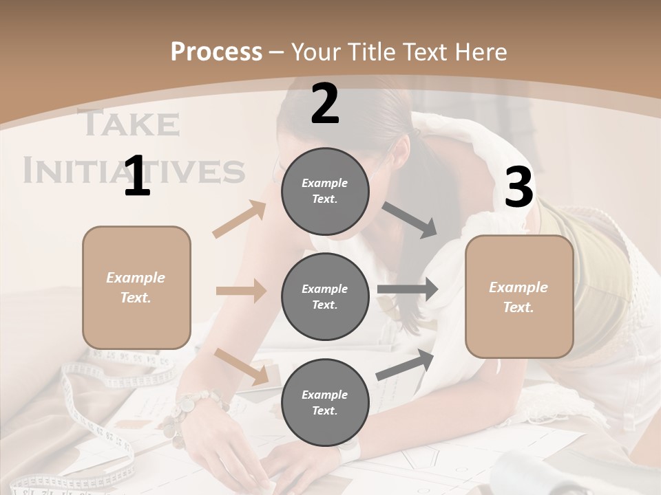 White Hand Grandmother PowerPoint Template