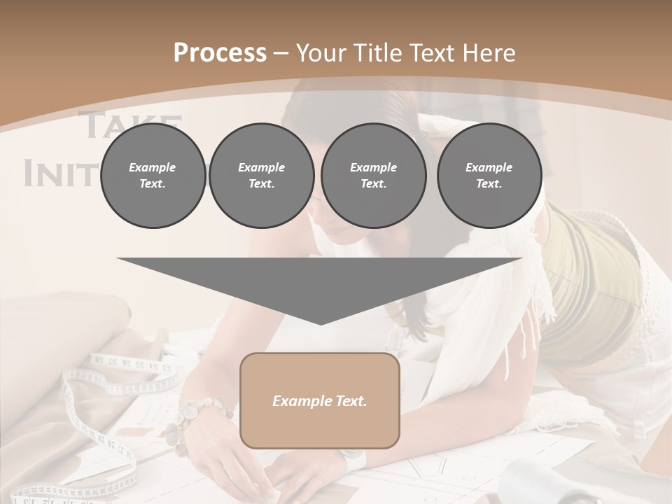 White Hand Grandmother PowerPoint Template