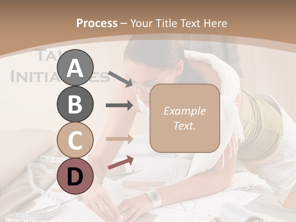 White Hand Grandmother PowerPoint Template