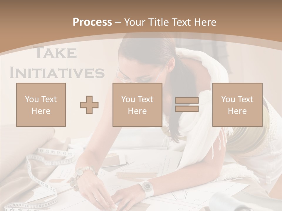 White Hand Grandmother PowerPoint Template