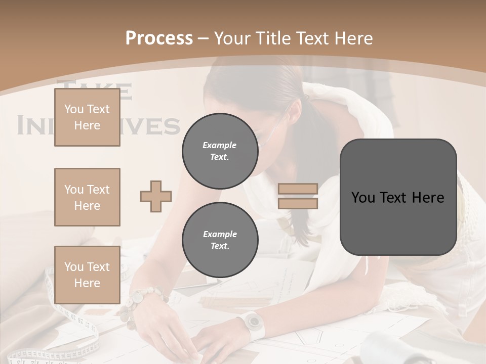 White Hand Grandmother PowerPoint Template