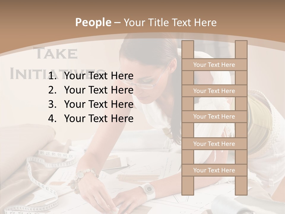 White Hand Grandmother PowerPoint Template