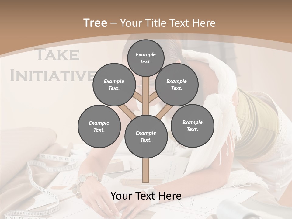 White Hand Grandmother PowerPoint Template