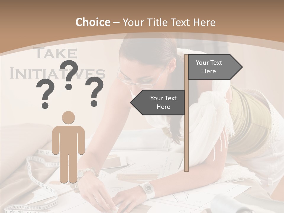 White Hand Grandmother PowerPoint Template