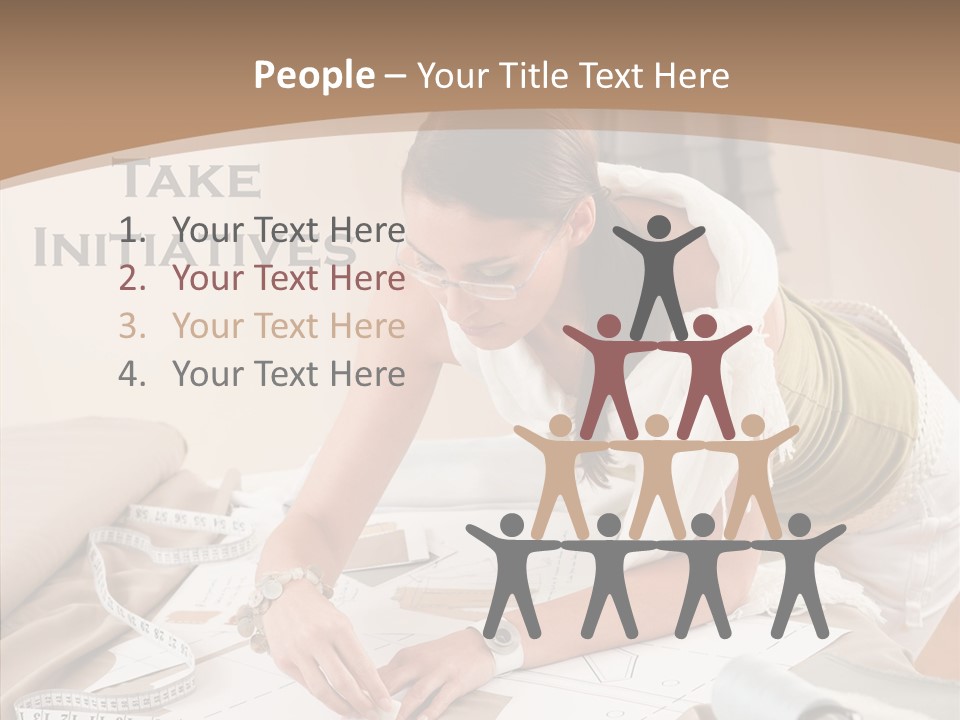 White Hand Grandmother PowerPoint Template