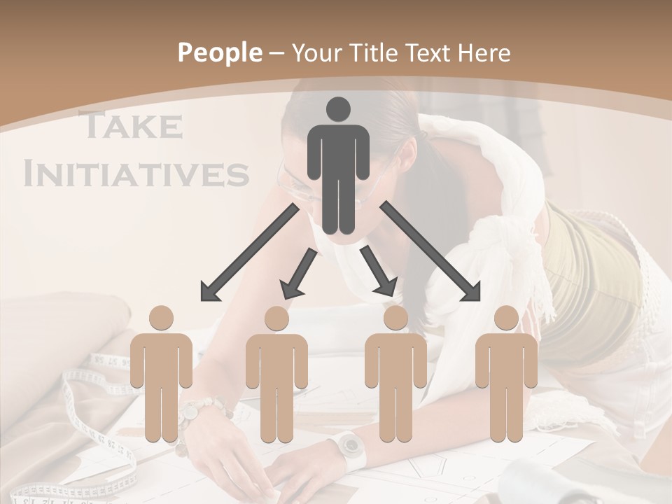 White Hand Grandmother PowerPoint Template