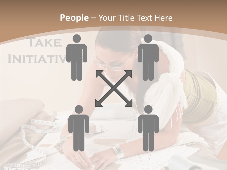White Hand Grandmother PowerPoint Template