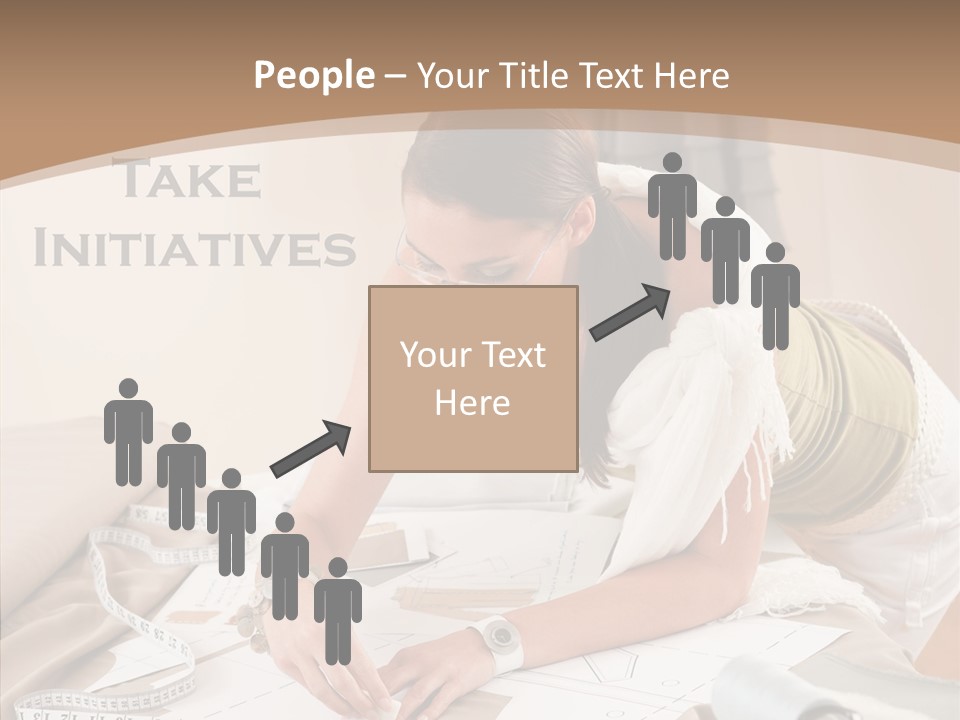 White Hand Grandmother PowerPoint Template