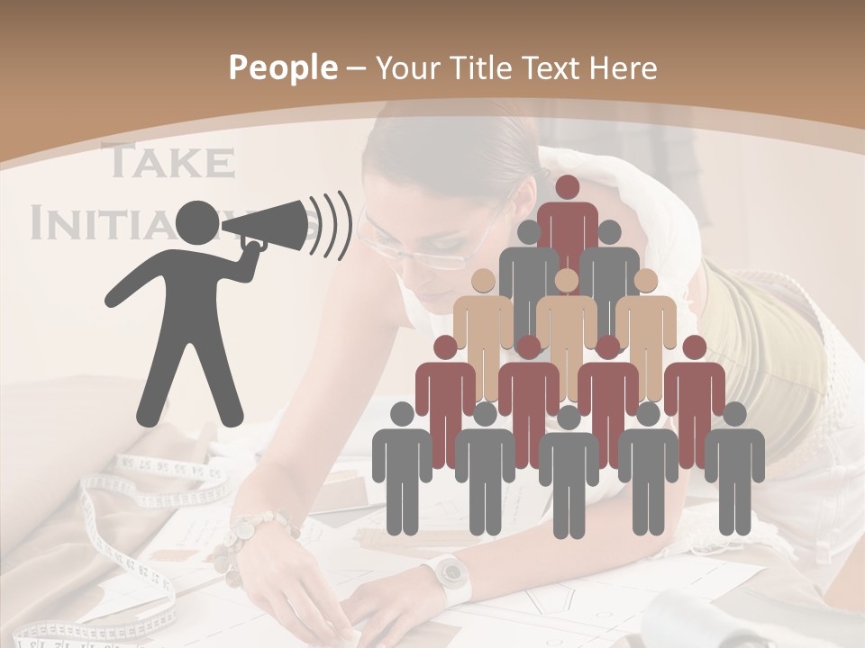 White Hand Grandmother PowerPoint Template