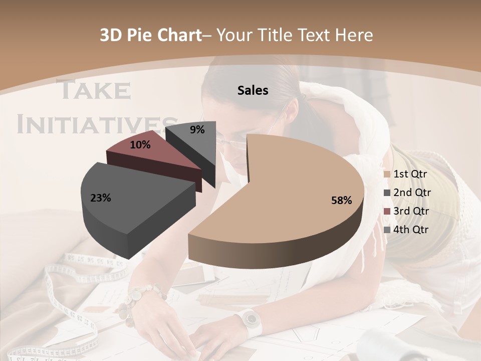 White Hand Grandmother PowerPoint Template