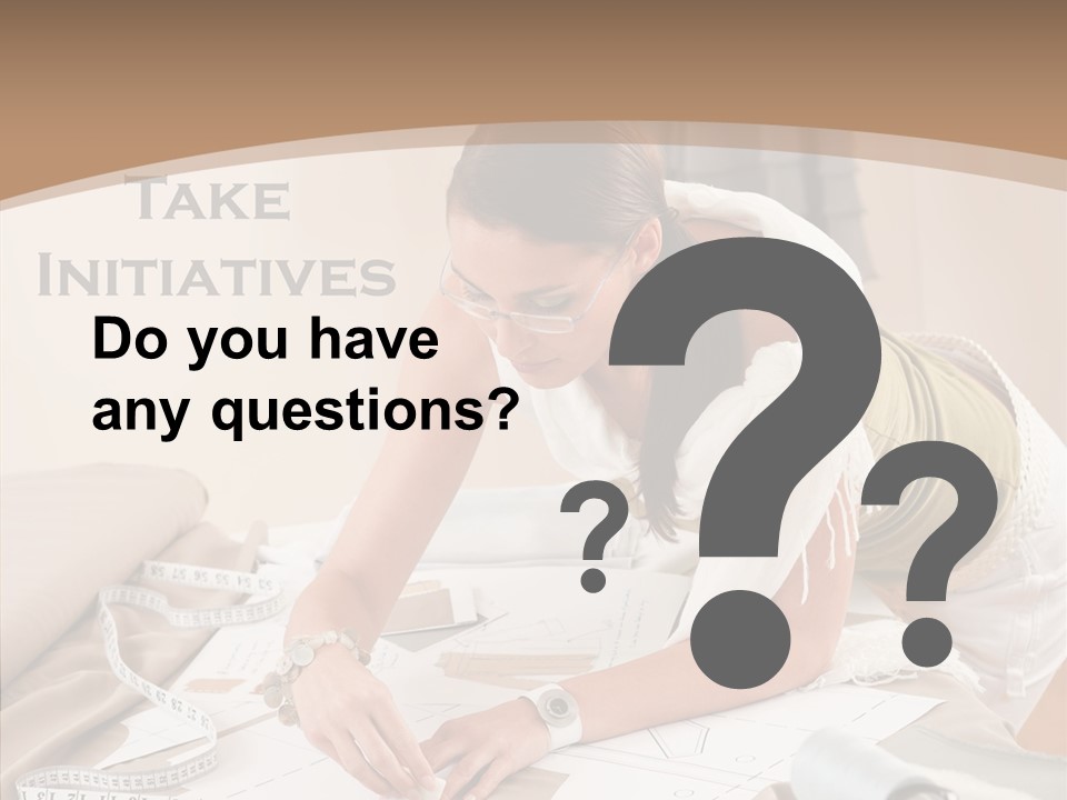 White Hand Grandmother PowerPoint Template