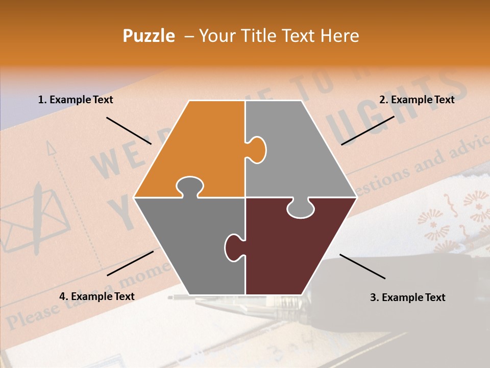 White Human Hold PowerPoint Template