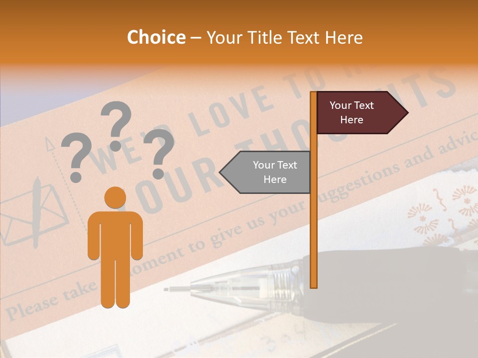 White Human Hold PowerPoint Template