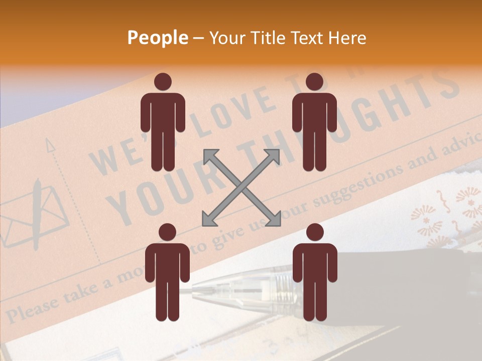 White Human Hold PowerPoint Template