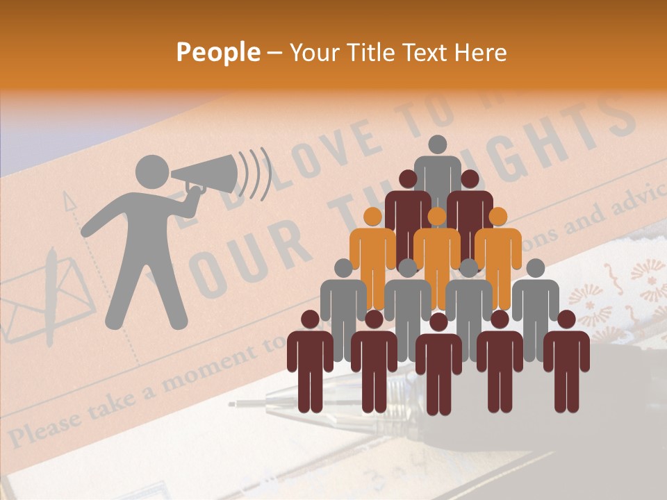 White Human Hold PowerPoint Template