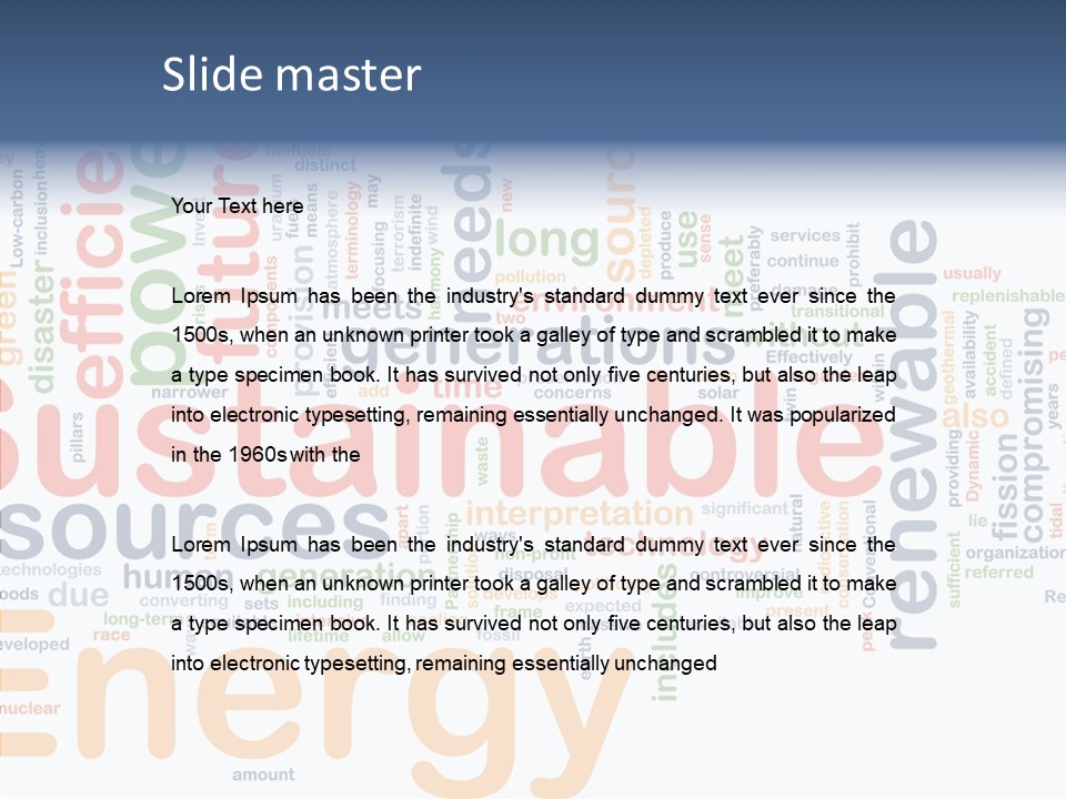 Senior  White Close Up PowerPoint Template