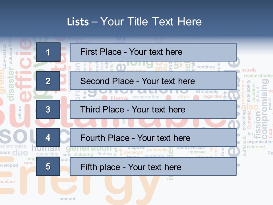 Senior  White Close Up PowerPoint Template
