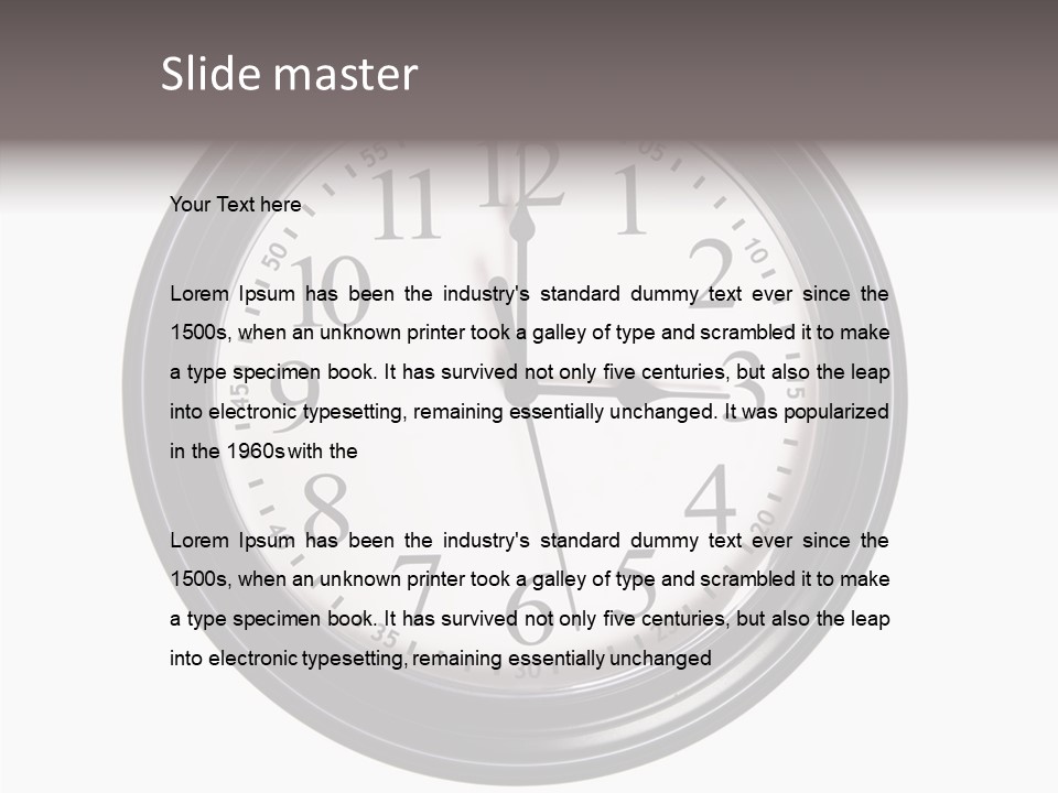 White Aging Two PowerPoint Template