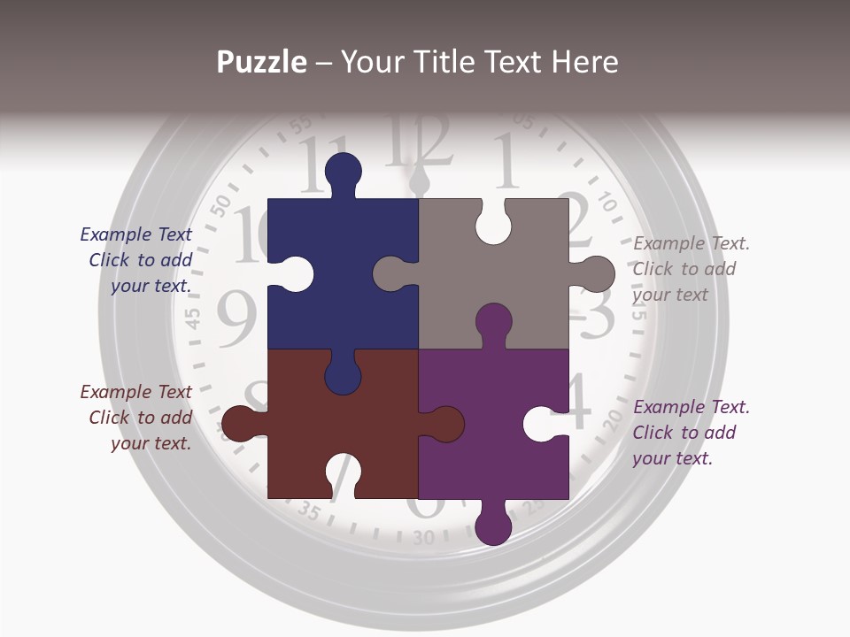 White Aging Two PowerPoint Template