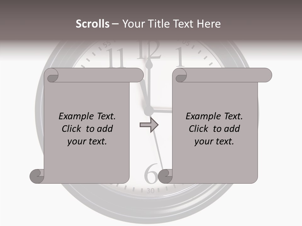 White Aging Two PowerPoint Template