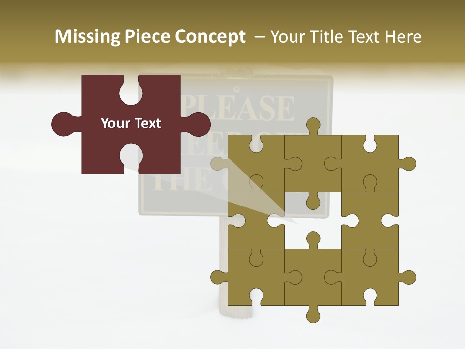 Touching Aging Finger PowerPoint Template