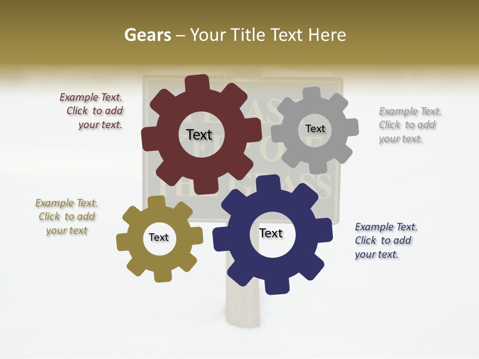 Touching Aging Finger PowerPoint Template