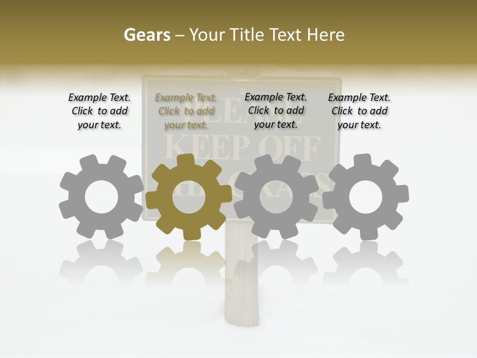 Touching Aging Finger PowerPoint Template