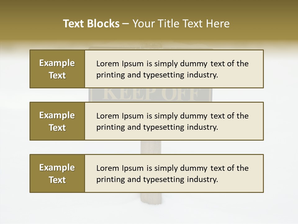 Touching Aging Finger PowerPoint Template