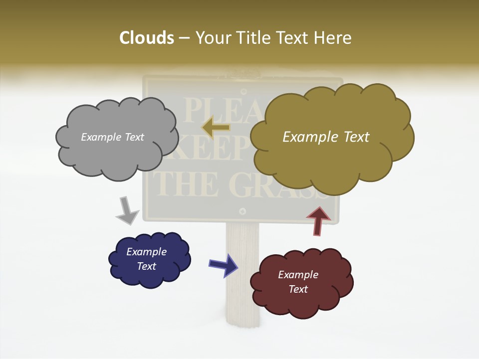 Touching Aging Finger PowerPoint Template
