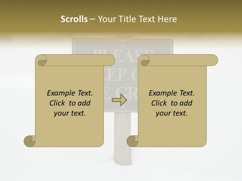 Touching Aging Finger PowerPoint Template
