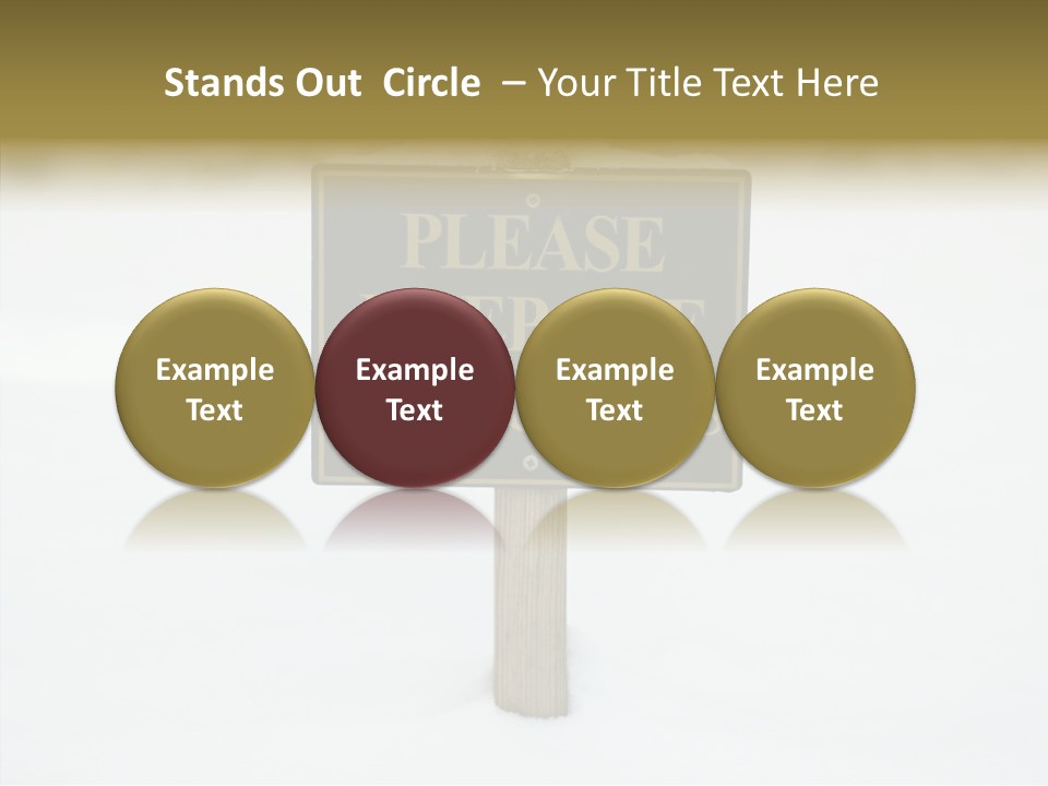 Touching Aging Finger PowerPoint Template