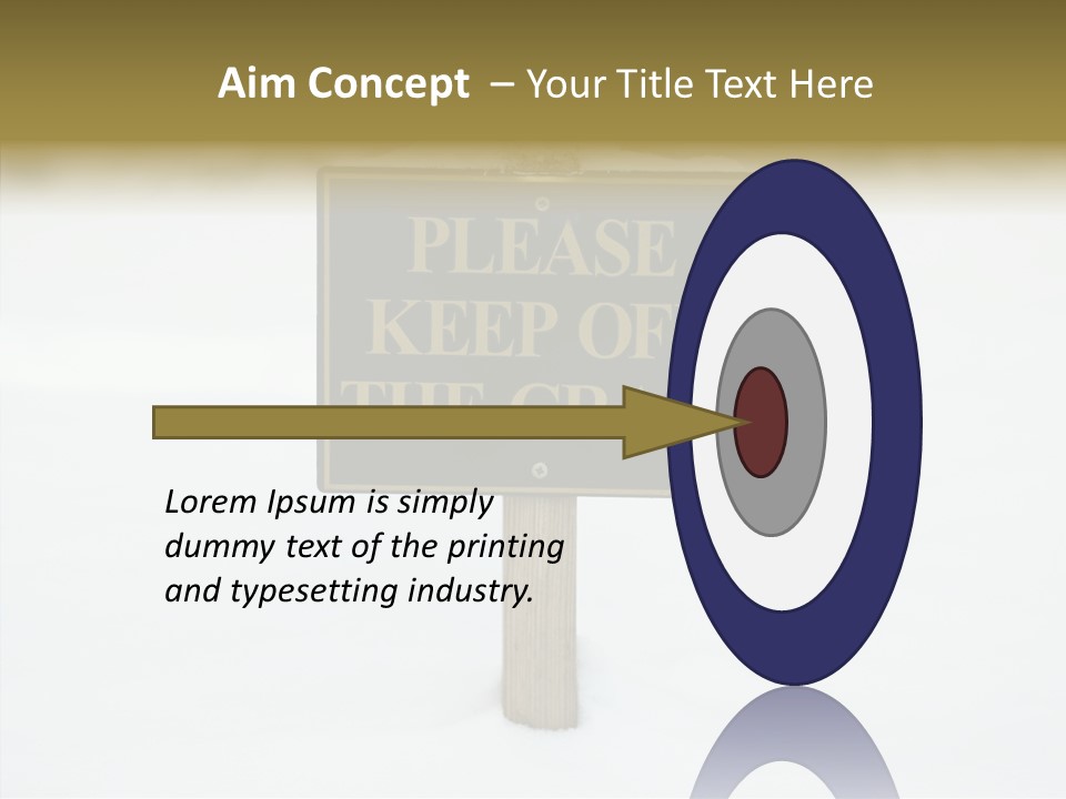 Touching Aging Finger PowerPoint Template