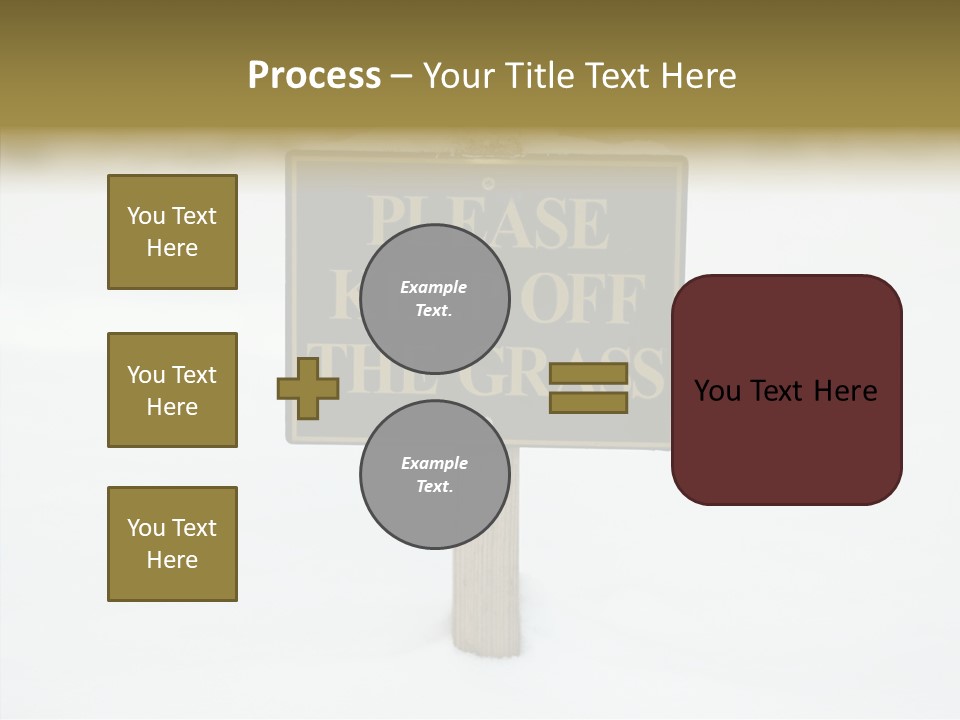 Touching Aging Finger PowerPoint Template