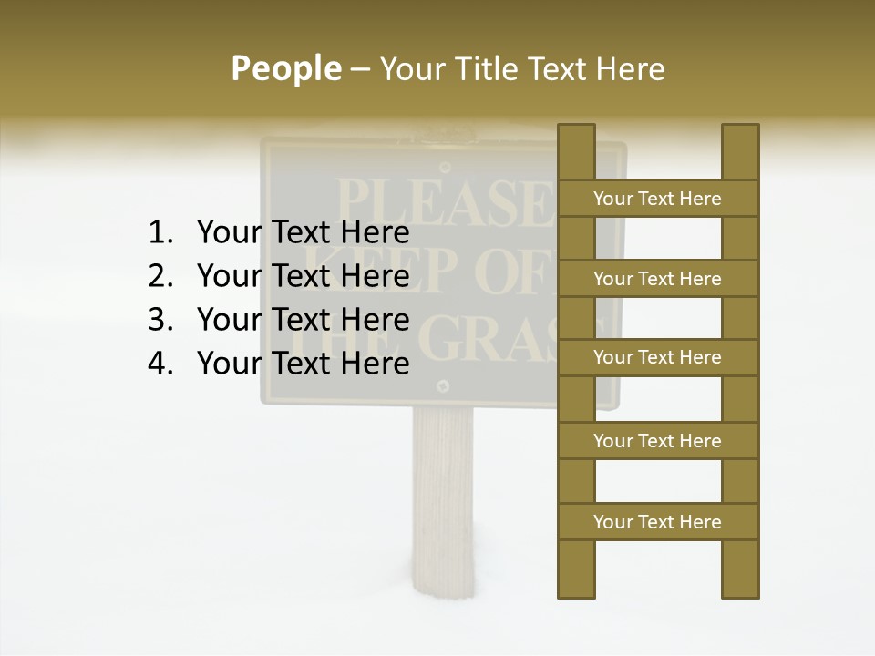 Touching Aging Finger PowerPoint Template